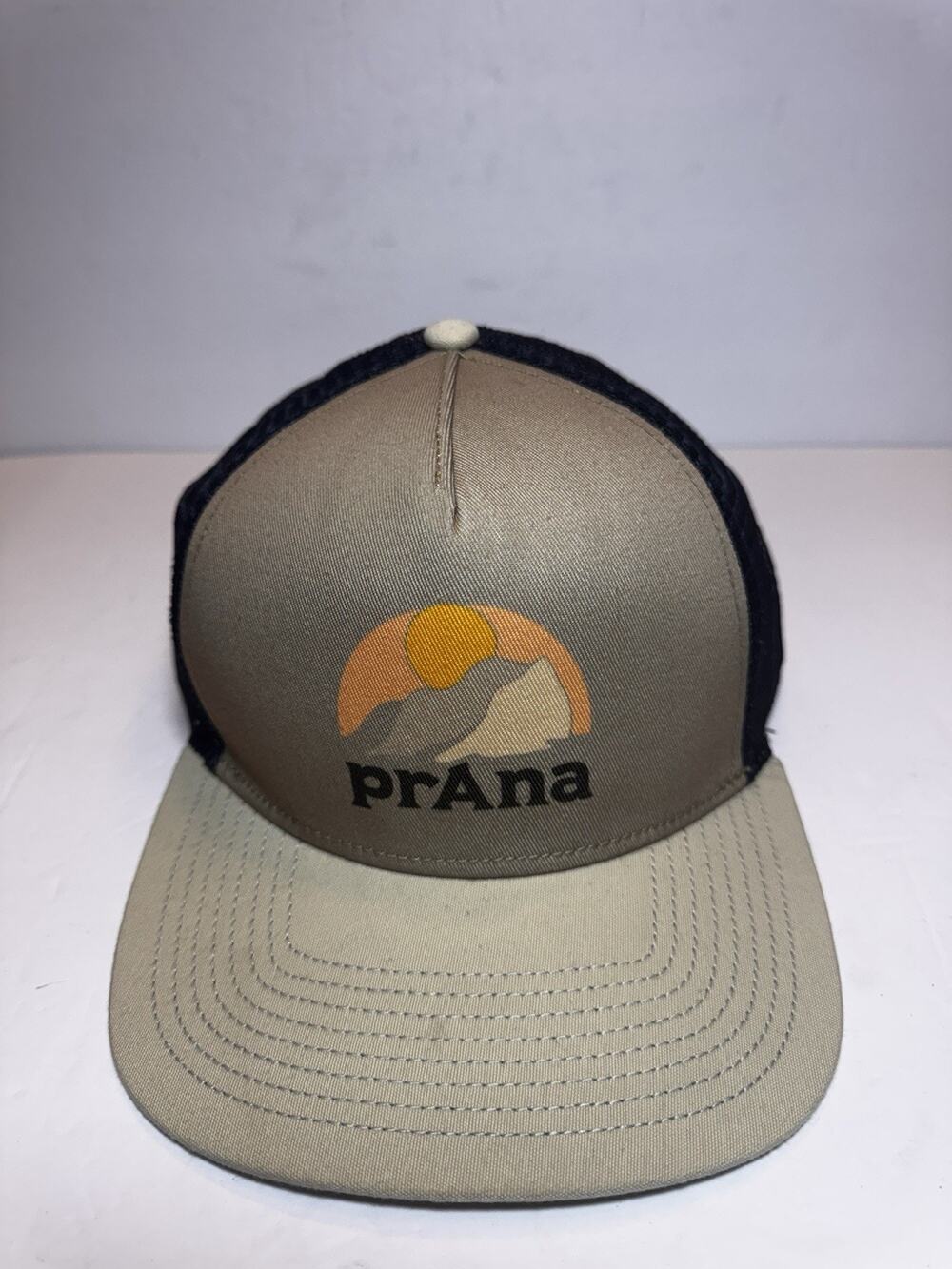 New Prana Trucker Hat Mesh Snap Back Baseball Cap Outdoor Hiking